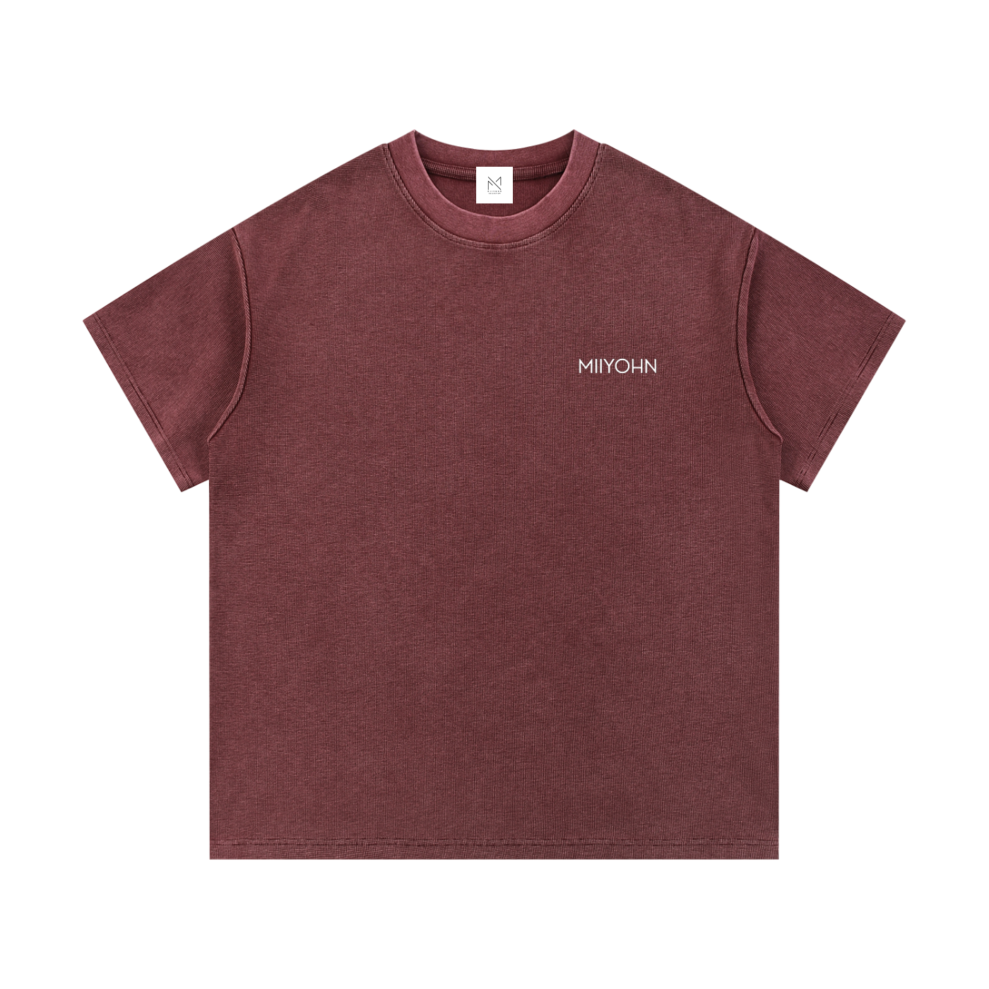 Mineral Wash Waffle Knit T-Shirt