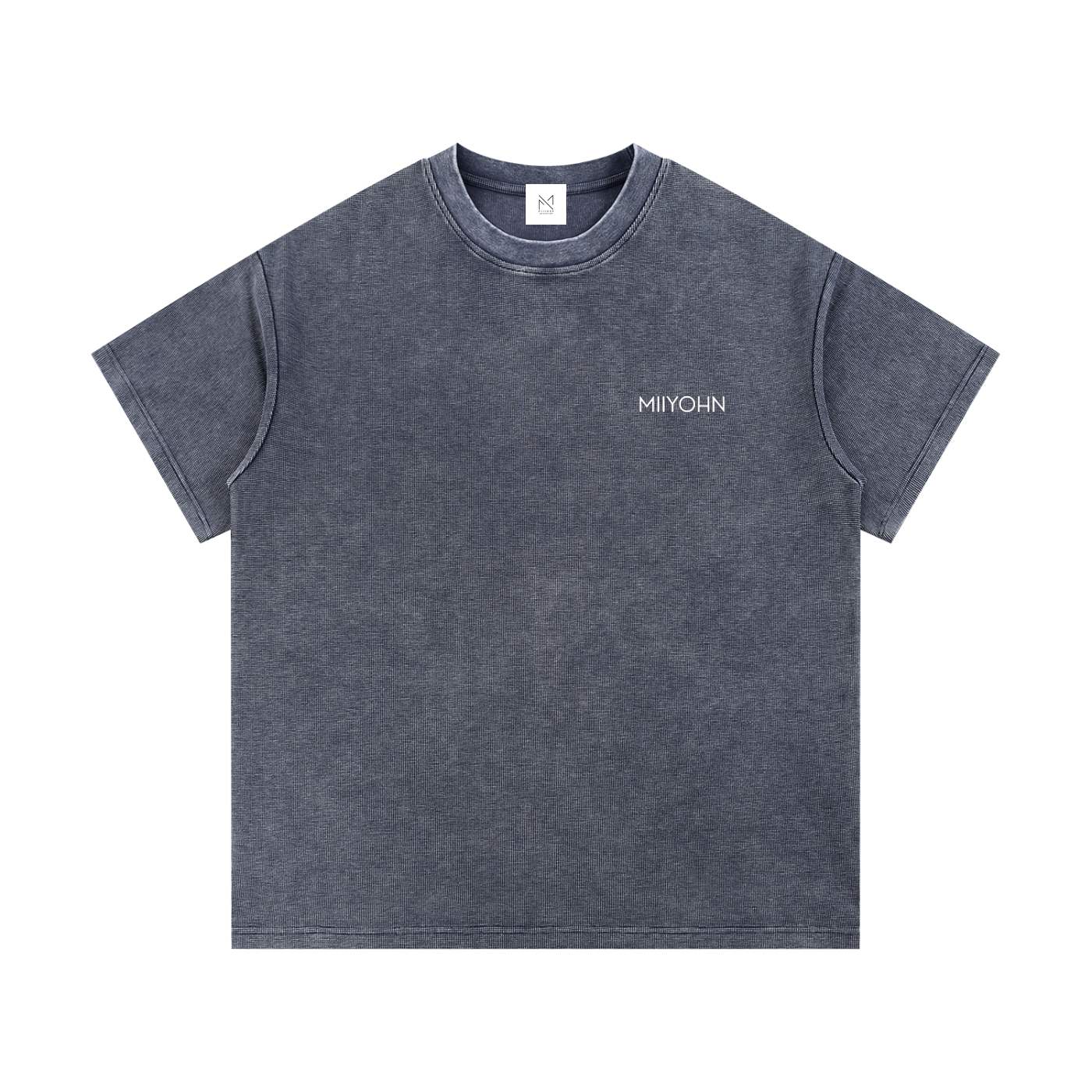 Mineral Wash Waffle Knit T-Shirt