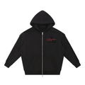 Flagship Raw Edge Double Layered Zip Hoodie