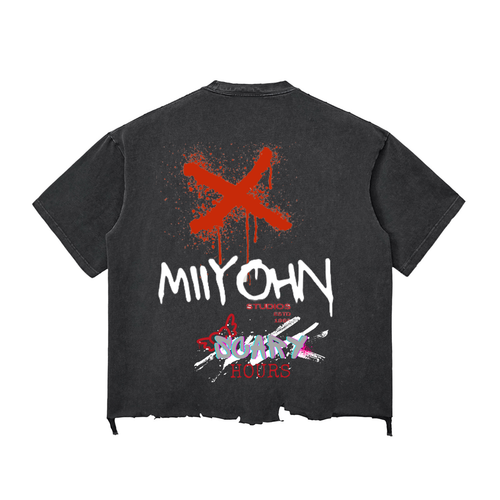 "Noir Raw" Boxy Tee