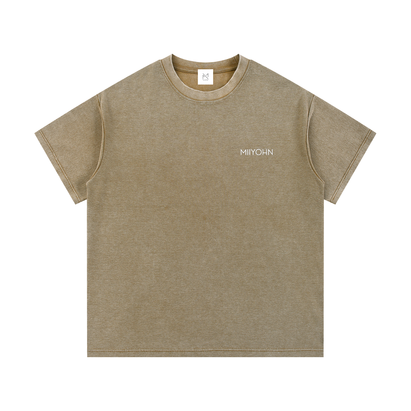 Mineral Wash Waffle Knit T-Shirt