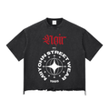 "Noir Raw" Boxy Tee