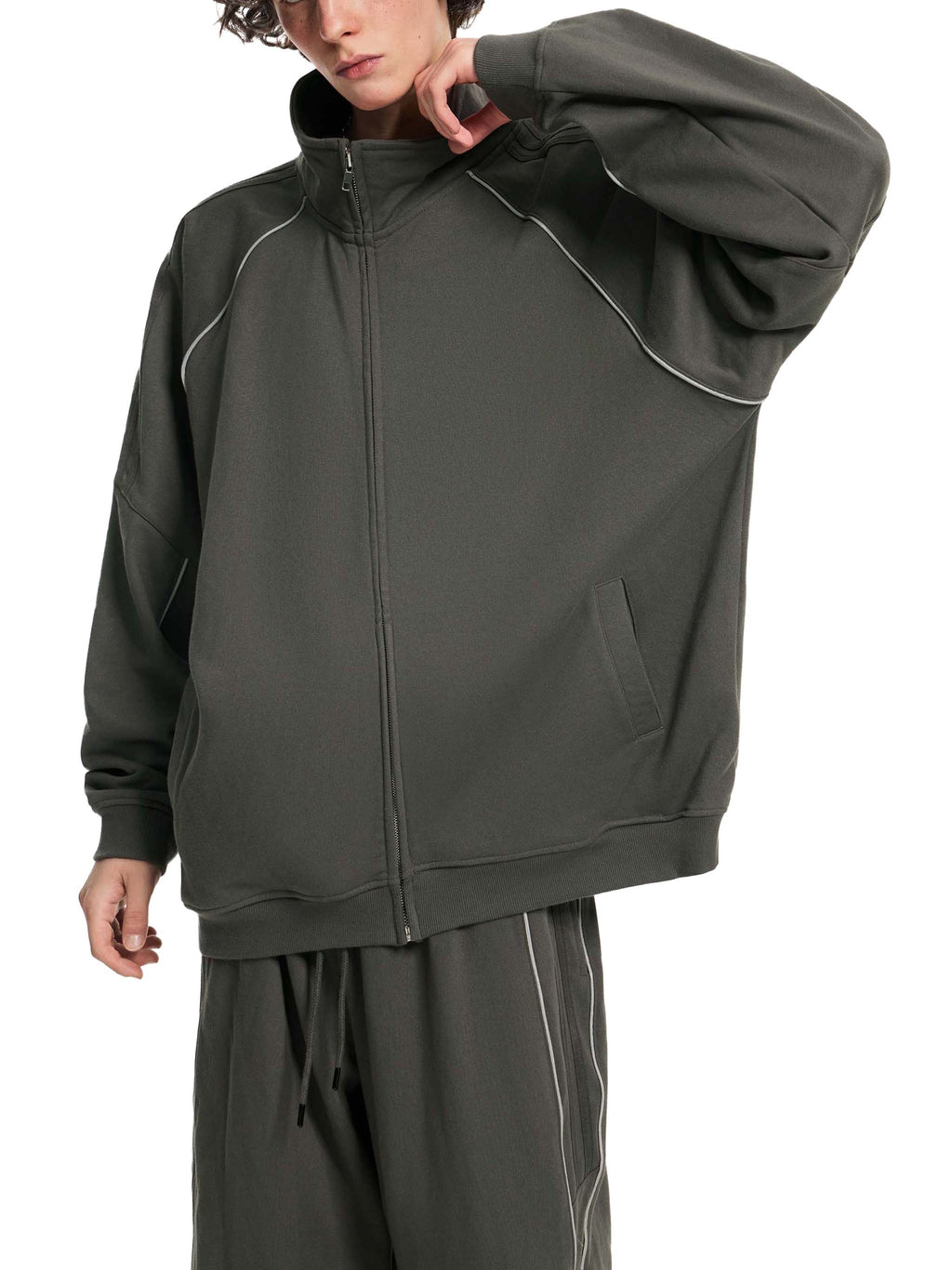 Flagship Striped Raglan Sleeve  Jacket