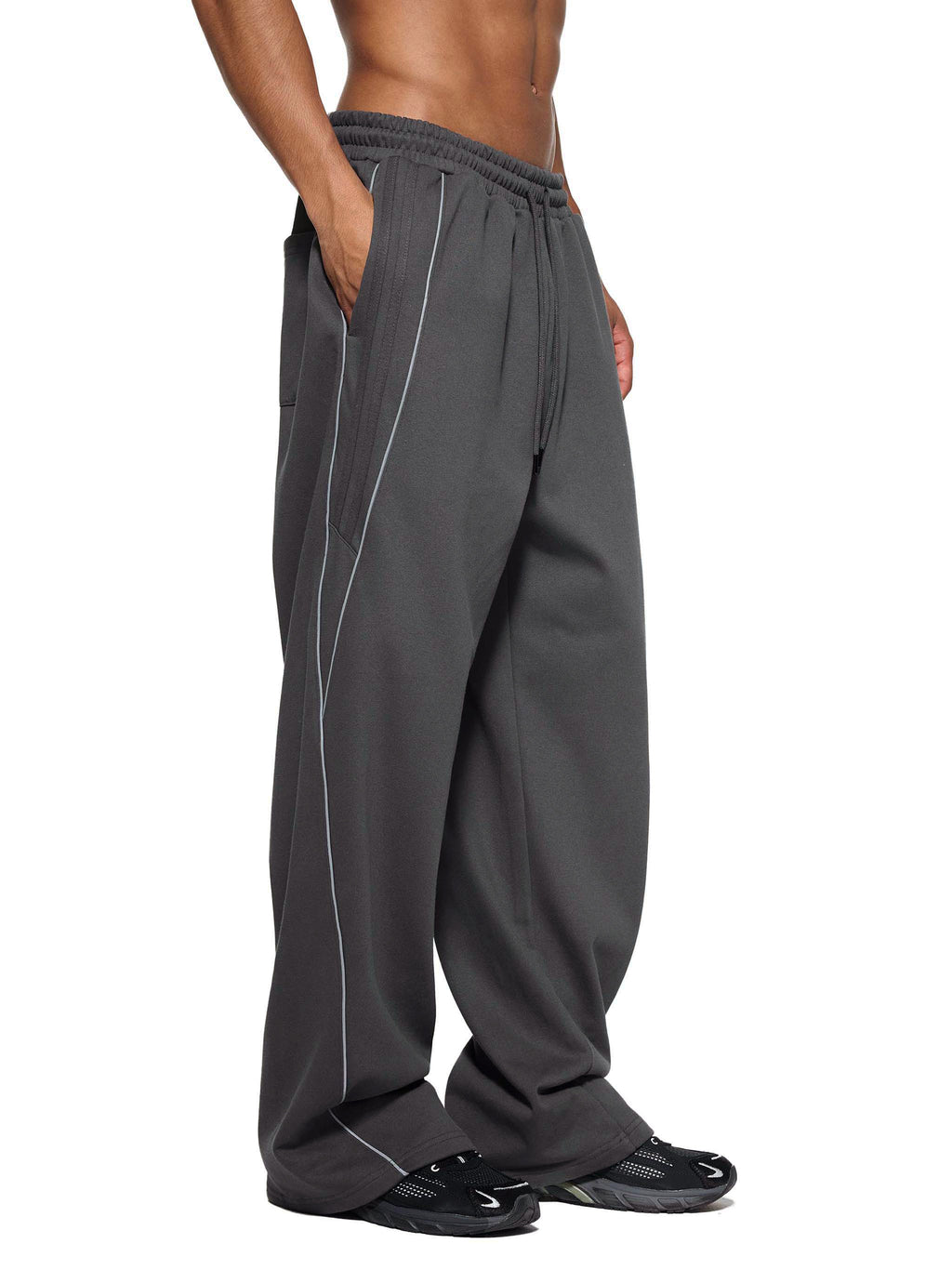 Flagship Striped Straight-Leg Sweatpants