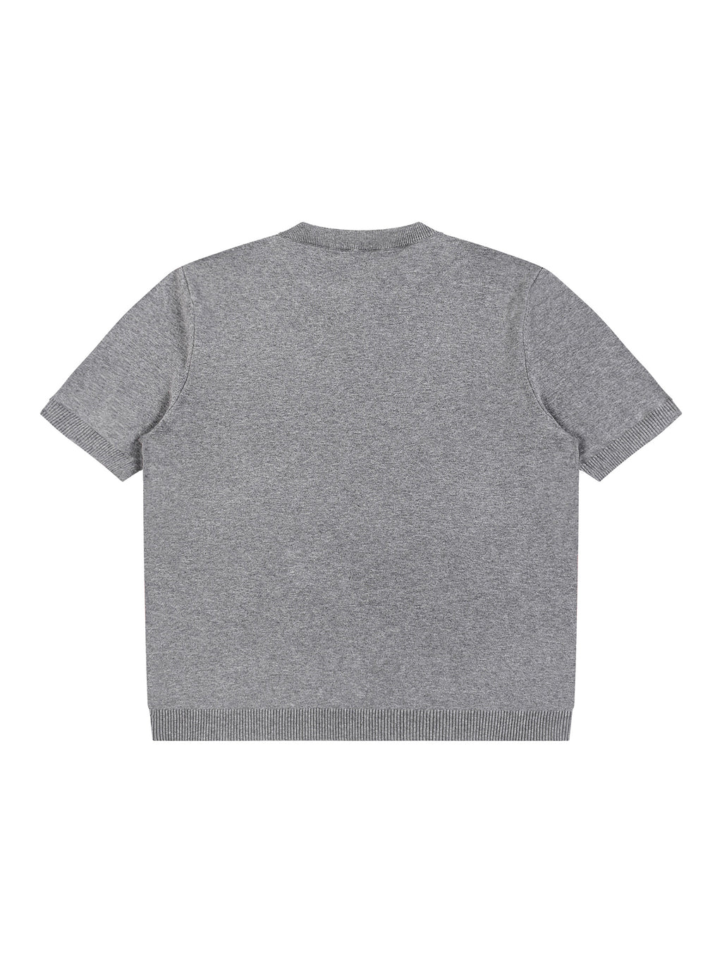 Cotton Knit Short Sleeve Henley T-Shirt